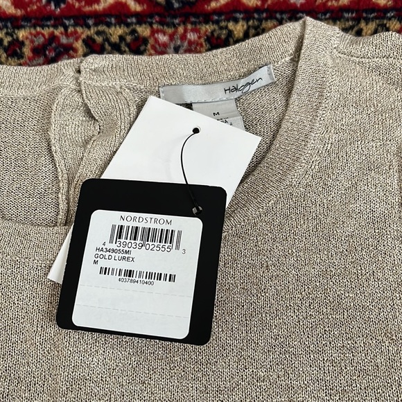 NWT Crewneck Lightweight Sweaters, Gold and Black, sold as set - Picture 3 of 4